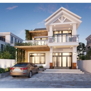Thi Công Biệt Thự 2 Tầng Mini hiện đại